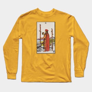 Two of wands tarot card Long Sleeve T-Shirt